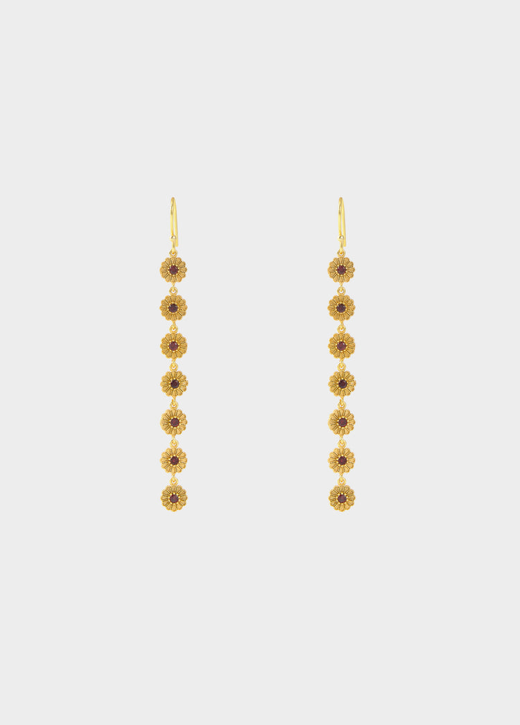 Pendientes flores indias