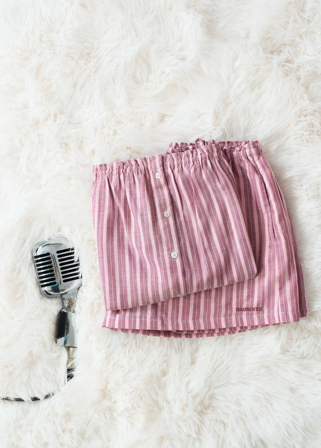 Striped short pajamas