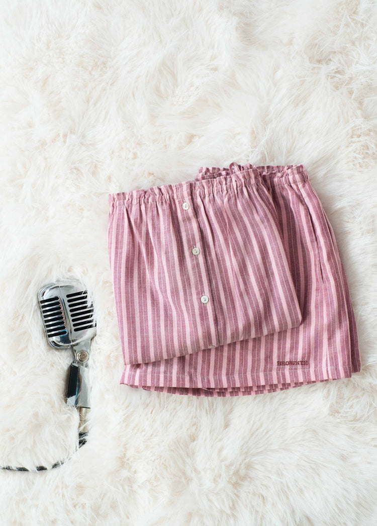 Striped short pajamas