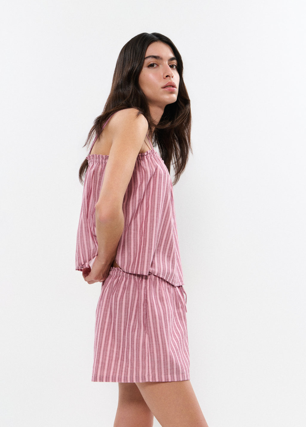 Striped short pajamas