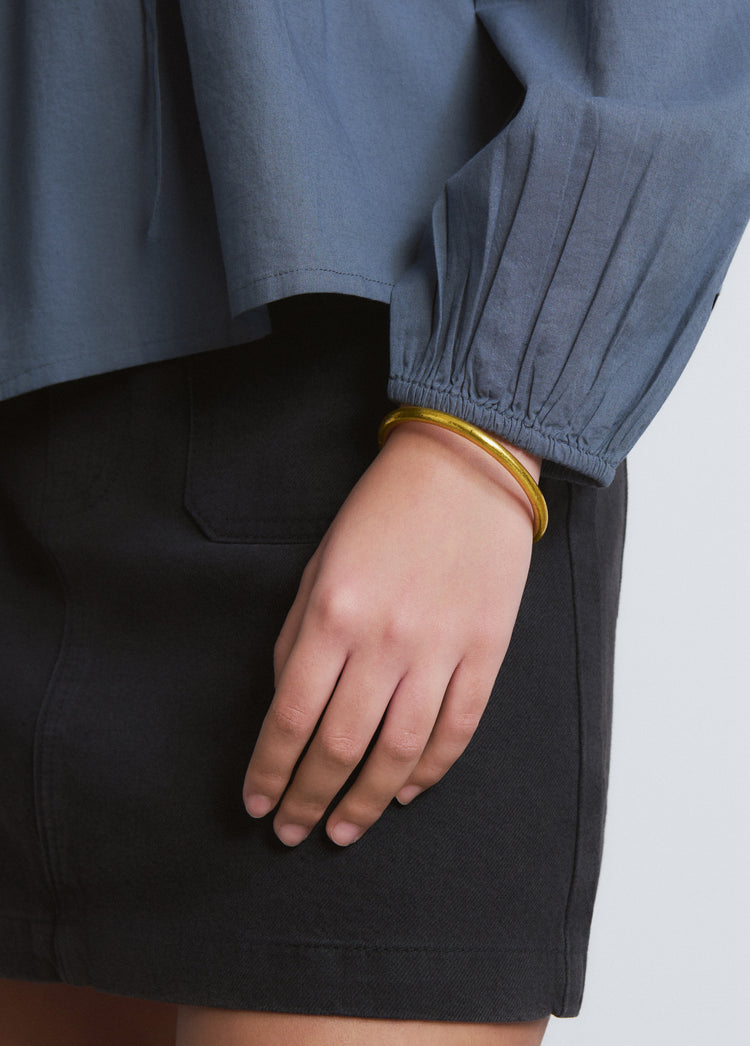 Gold leaf bracelet S