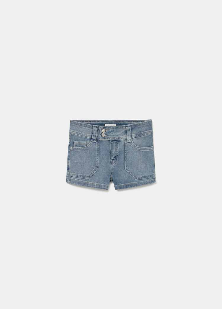 Mini short met klepzak