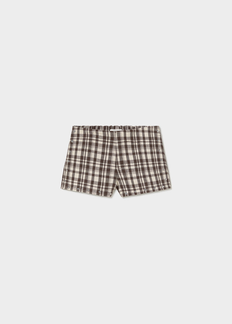 Mini short met ruitjes