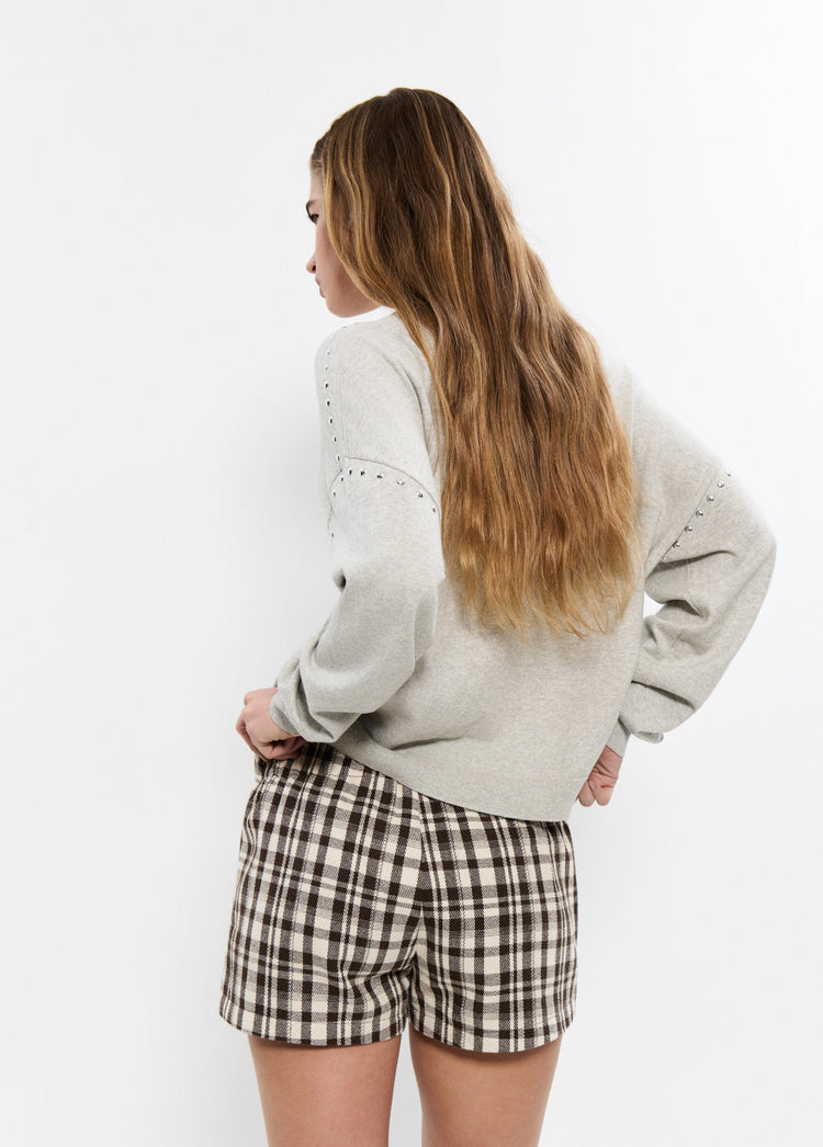 Mini short met ruitjes