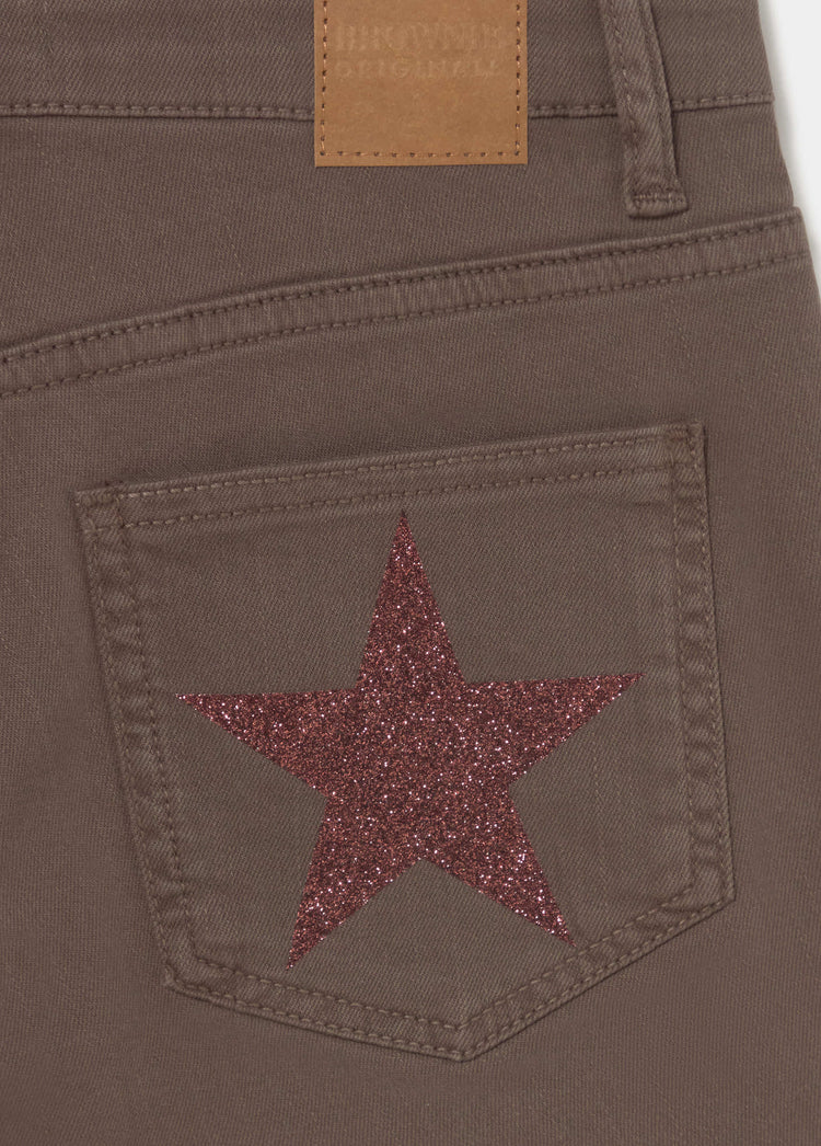 Short met glitterpatches