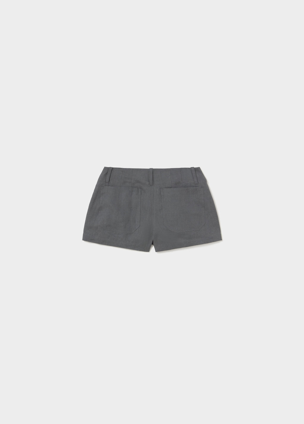 Linen shorts with studs