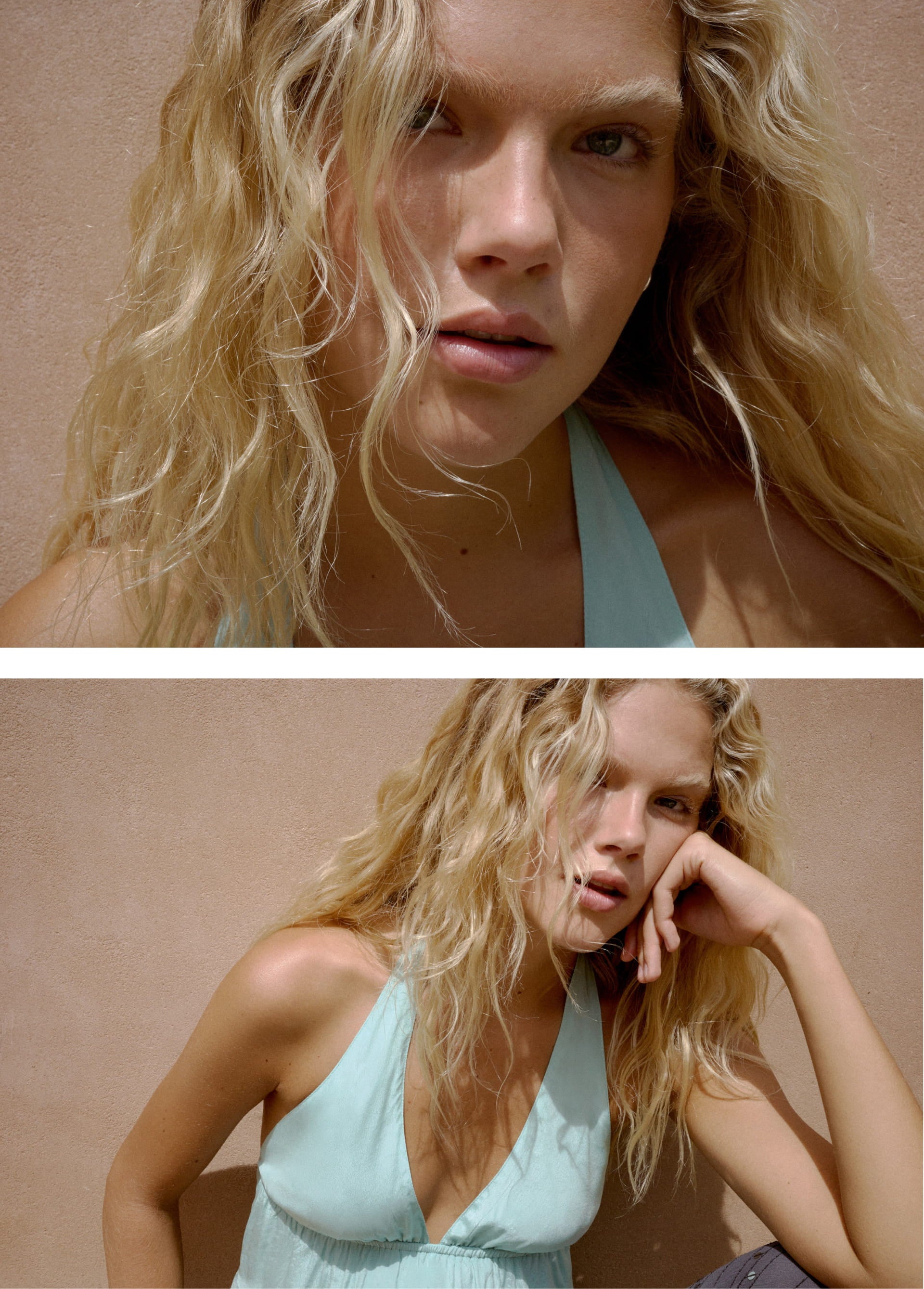 Ruffled strap top