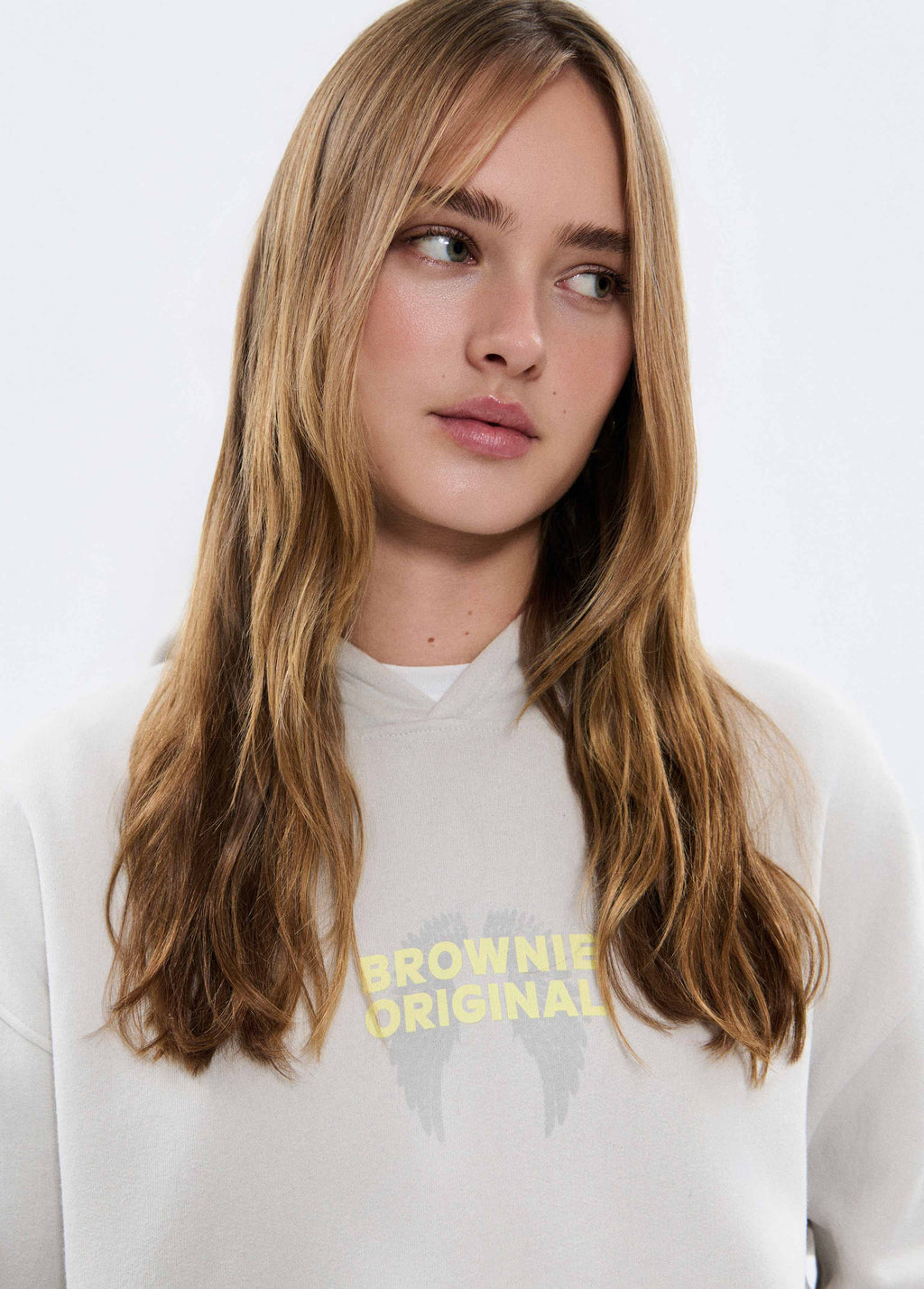 Sudadera capucha print alas