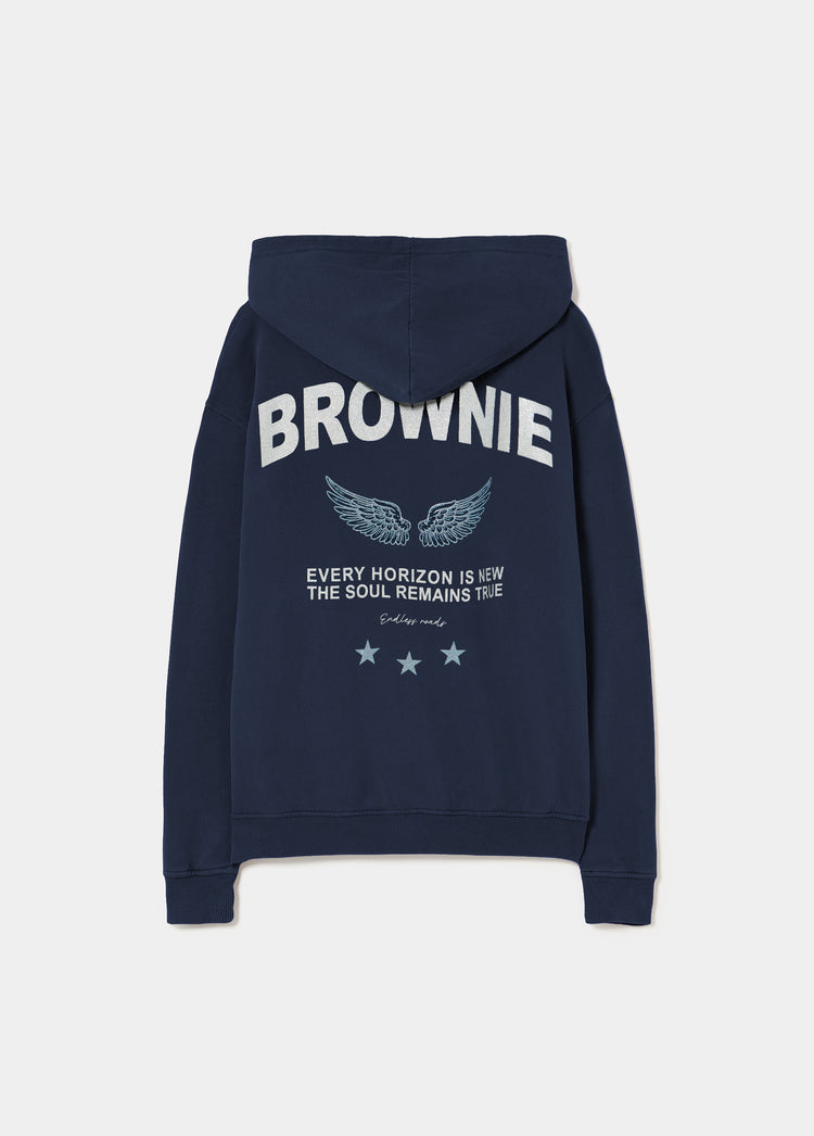 Sweatshirt mit Logo und Flügeln