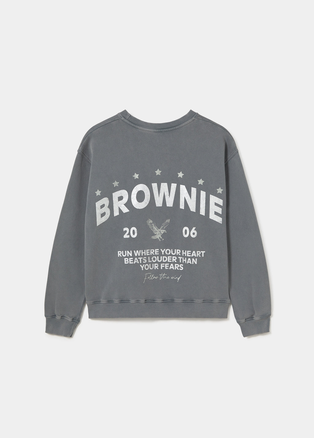 Sweatshirt com logo e estrelas