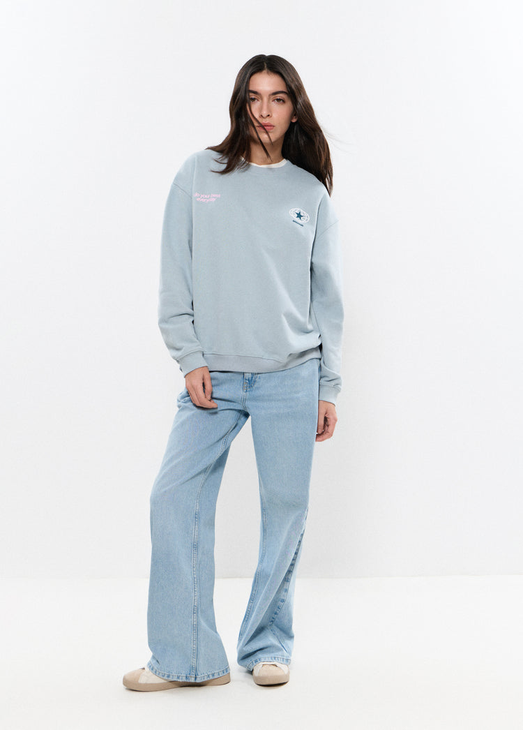 Sweatshirt with back patch print