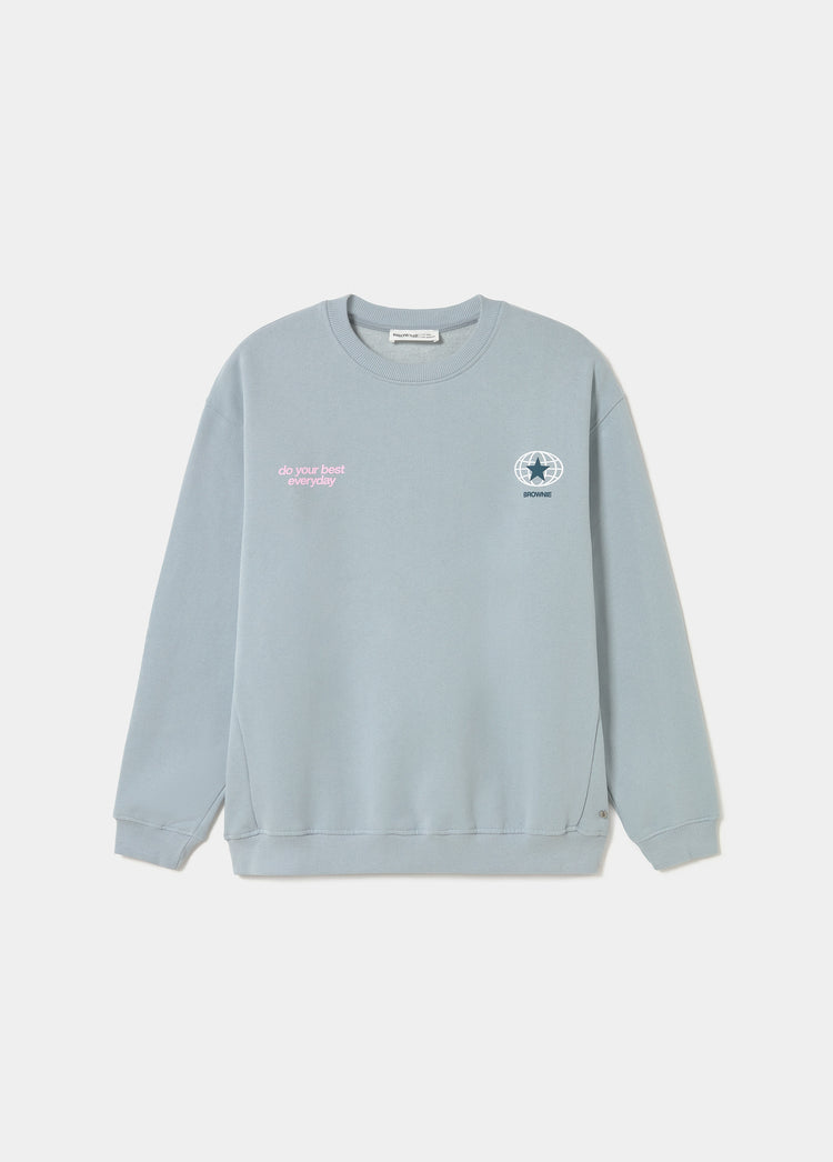 Sweatshirt with back patch print