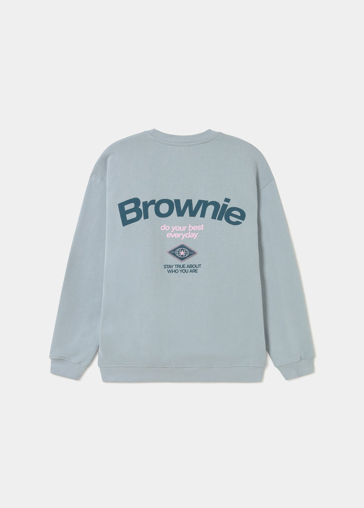 Sweatshirt with back patch print