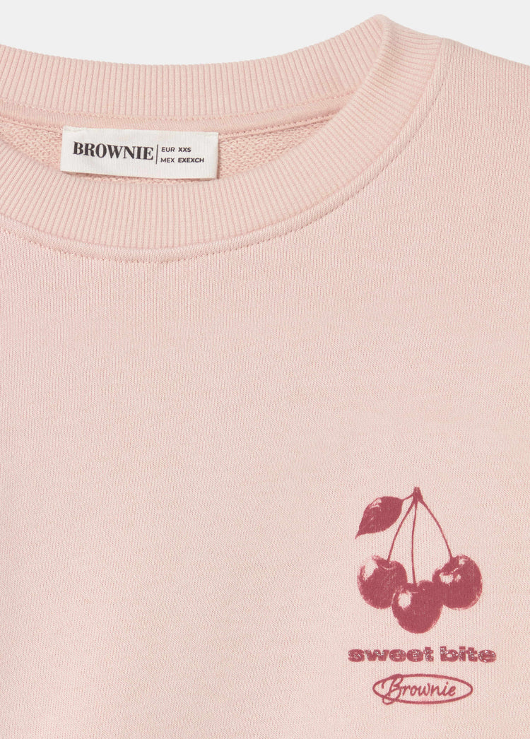 Sweatshirt met glitterprint
