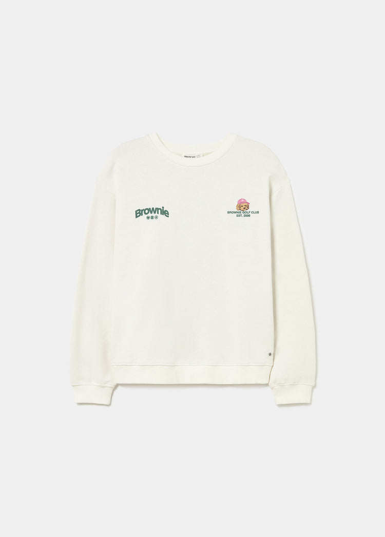 Golf dog print sweatshirt