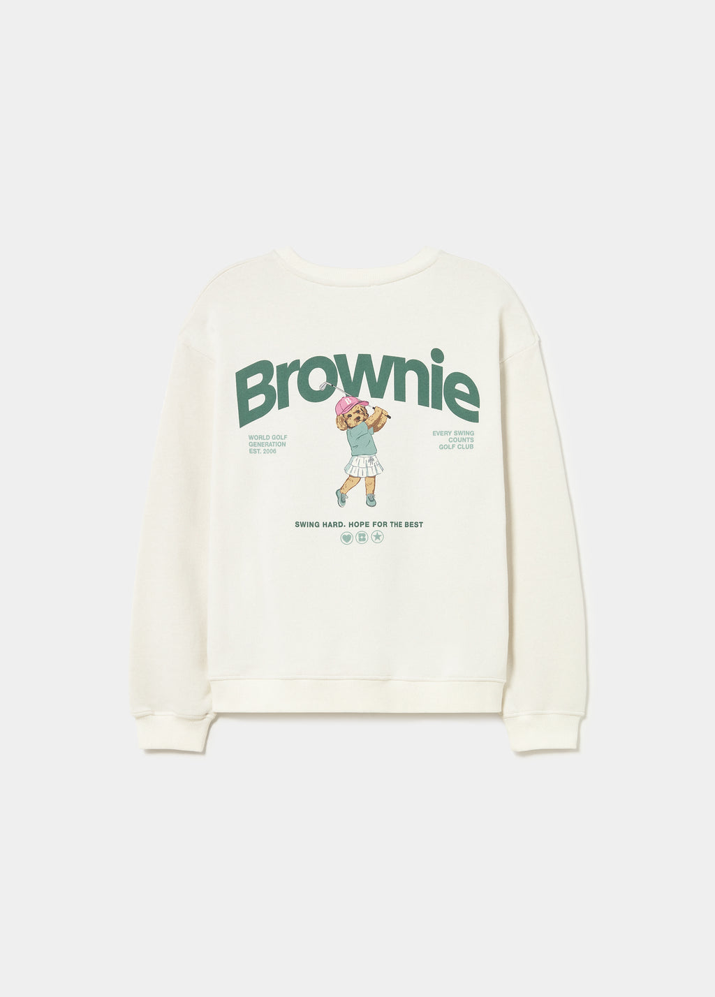 Golf dog print sweatshirt