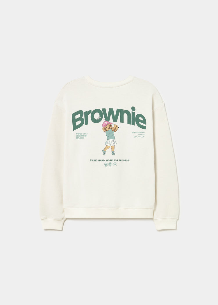Golf dog print sweatshirt
