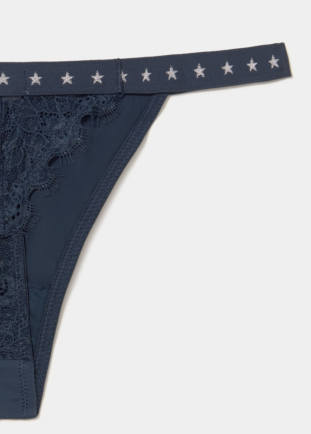 Star elastic thong