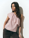 Asymmetrical ruffle top
