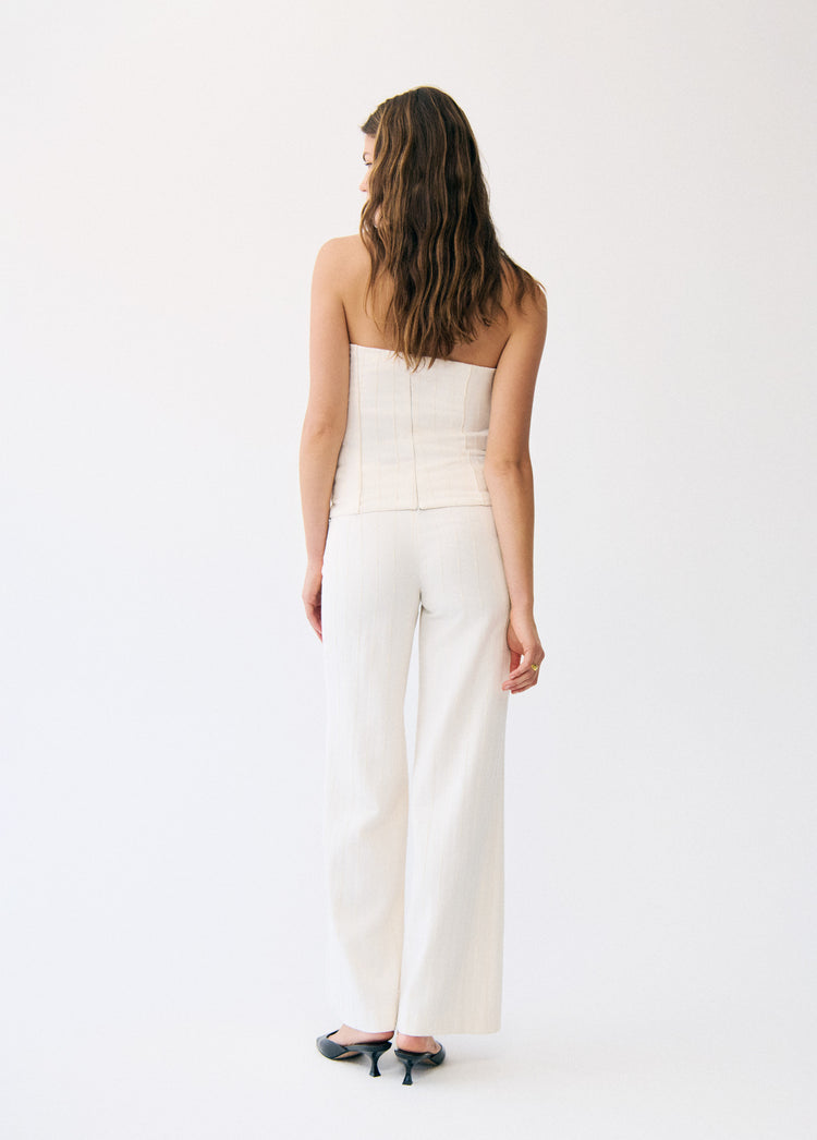 Top bandeau tejido
