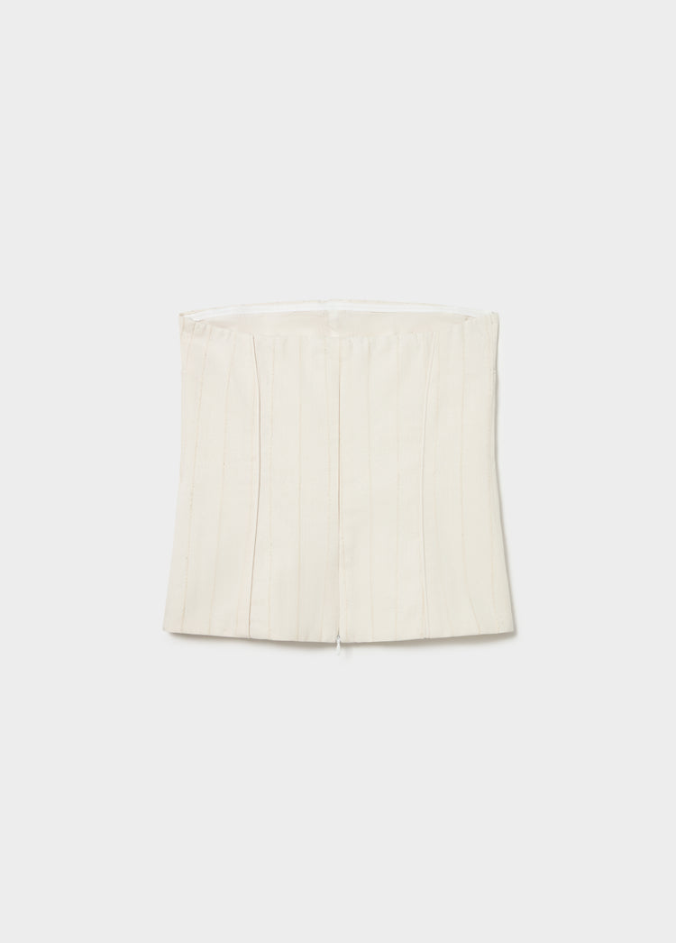Top bandeau tejido