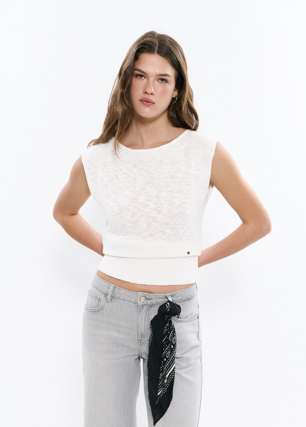 Ribbed hem top