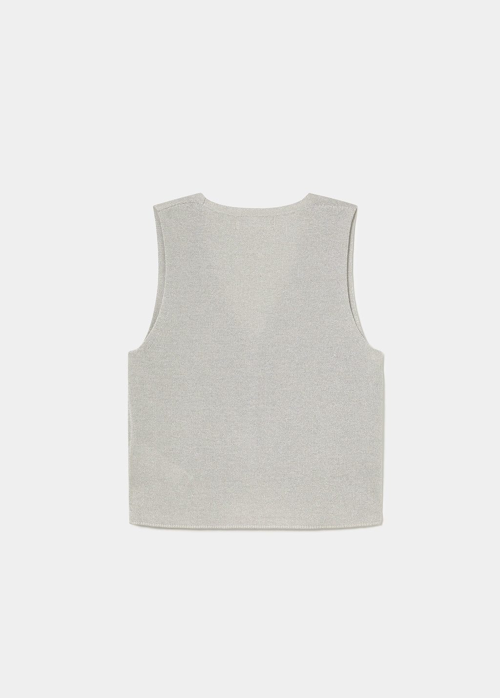 Top gilet con bottoni