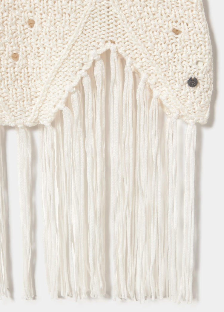 Crochet fringe top