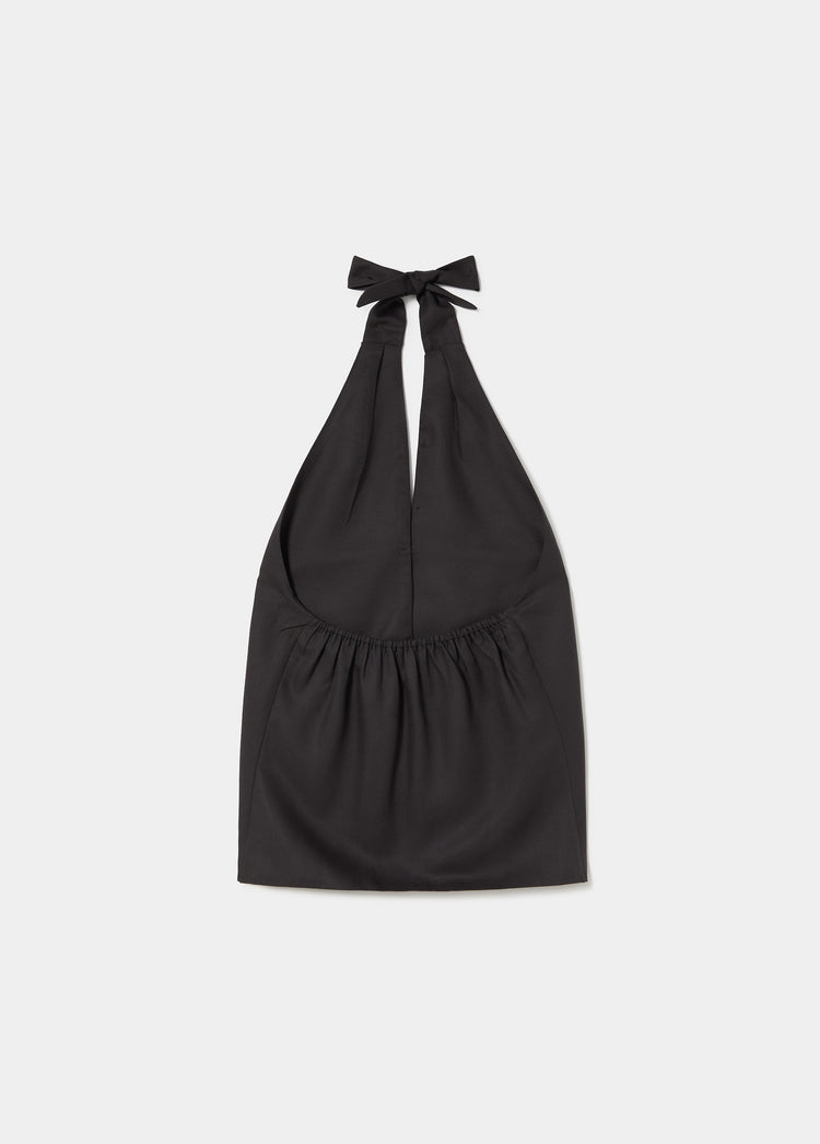 Top with draped button detail