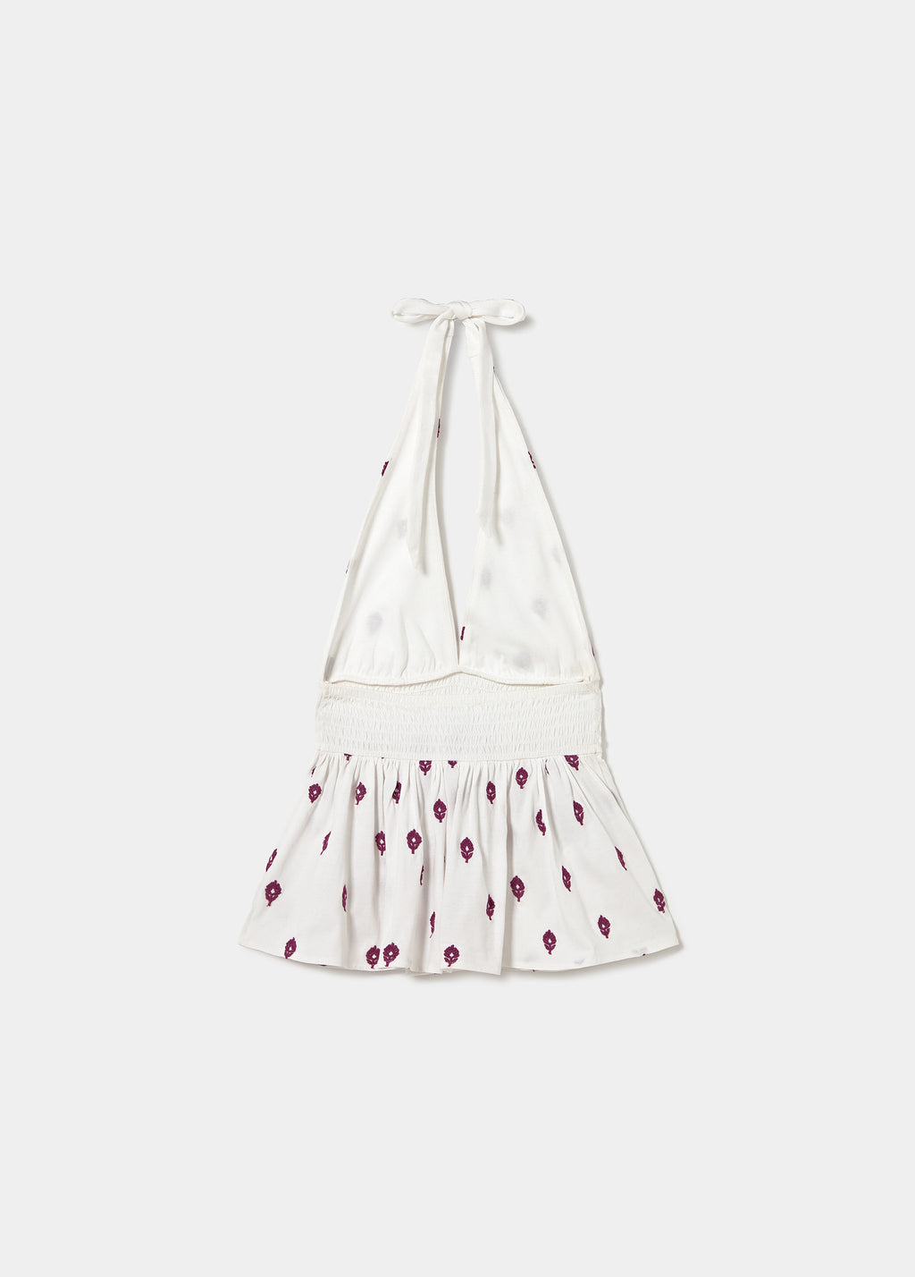 Top halter bordados