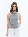 Top halter rayas