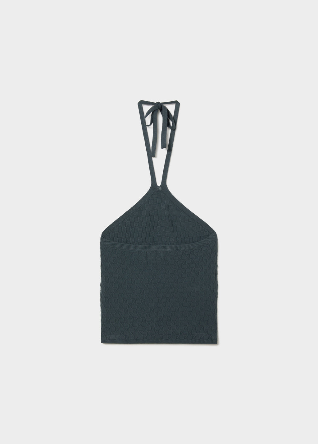 Textured halter top