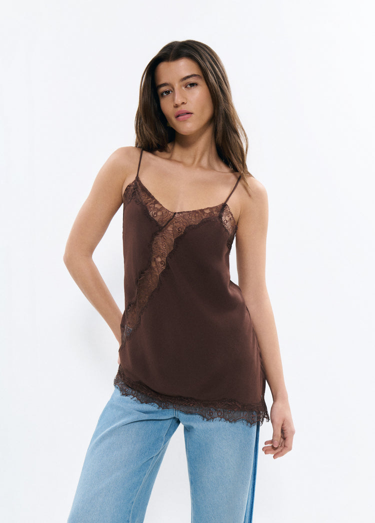 Lace-up top