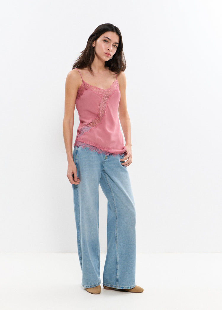 Lace-up top