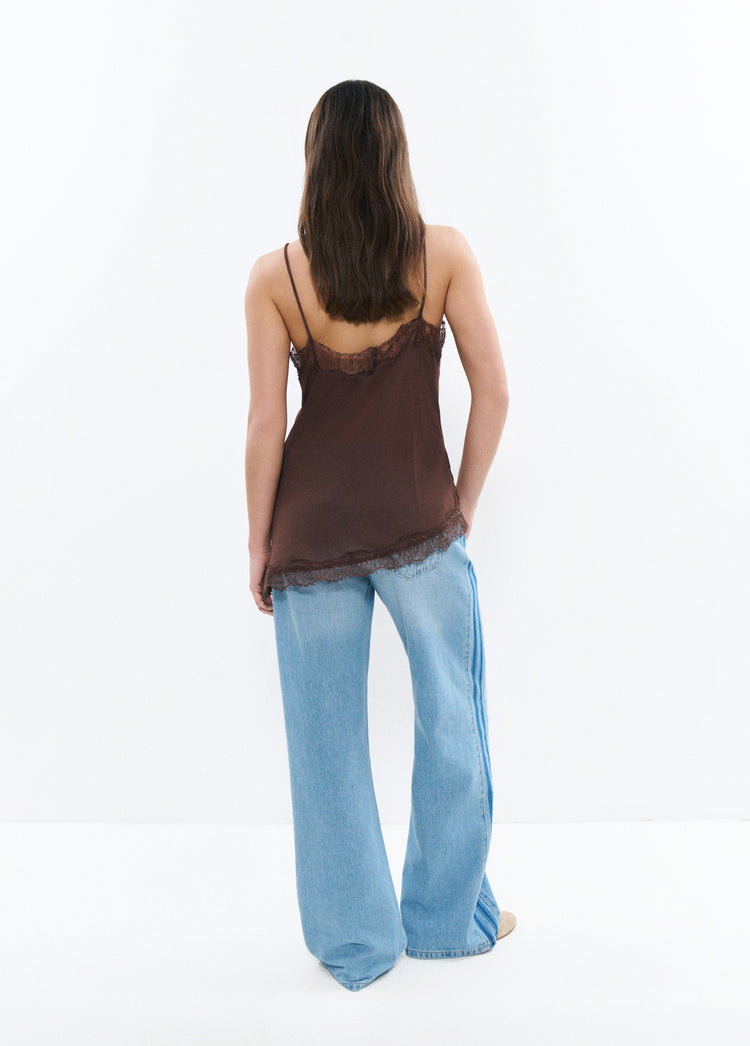 Lace-up top