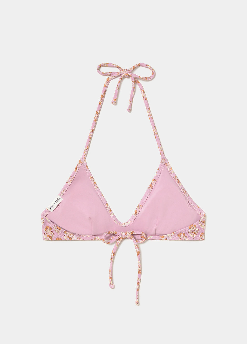 Indian flower print triangle top