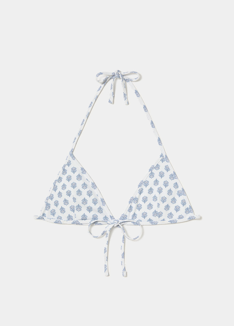 Reversible printed triangular top