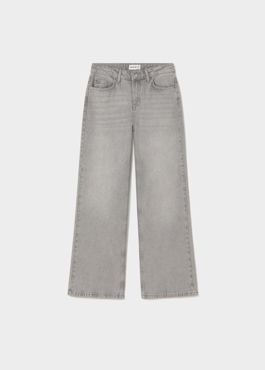 Rechte jeans met glinsterende vleugels