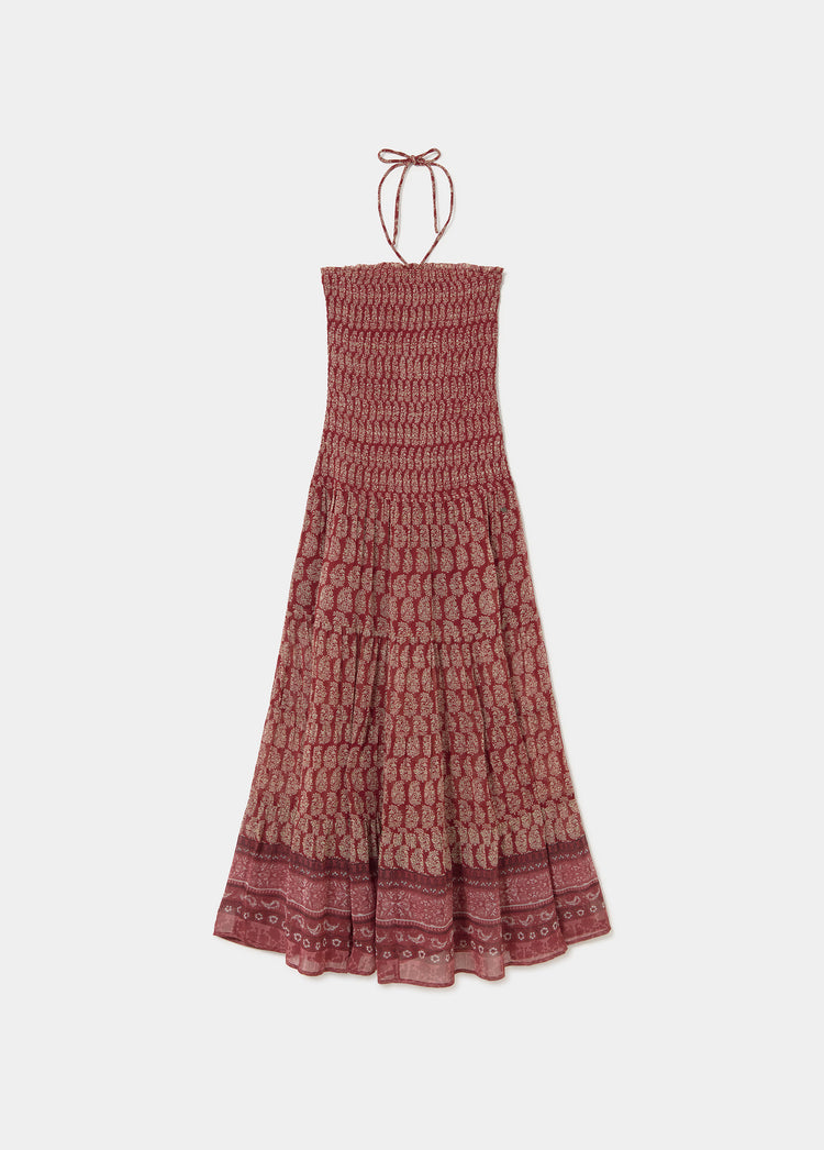 Printed coated dress