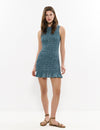 Rubberized strap dress