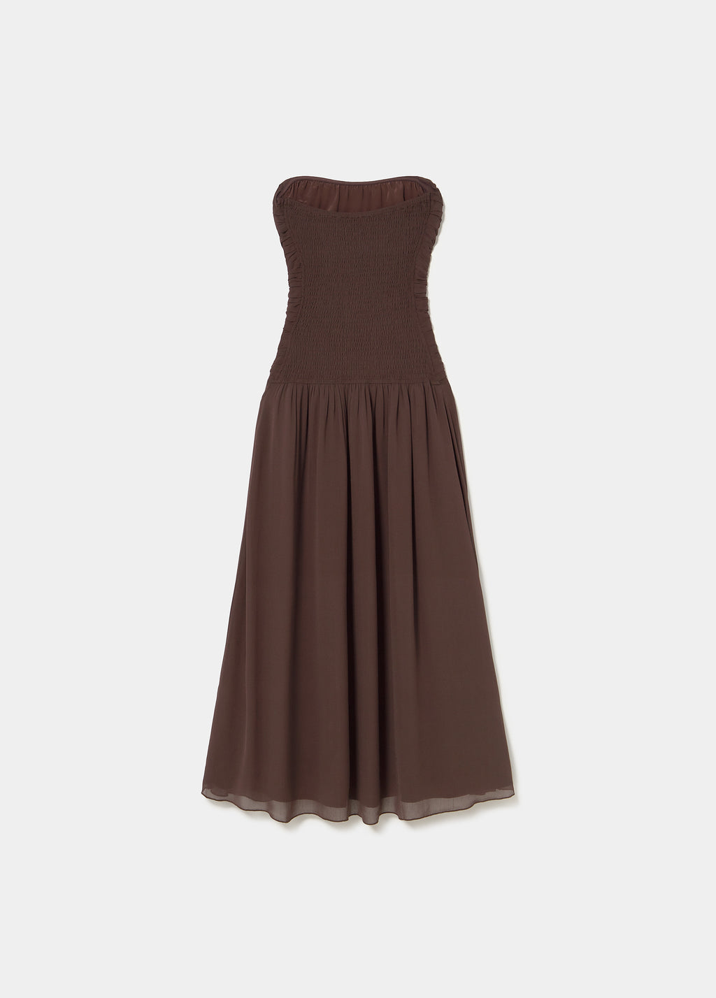 Long ruched dress