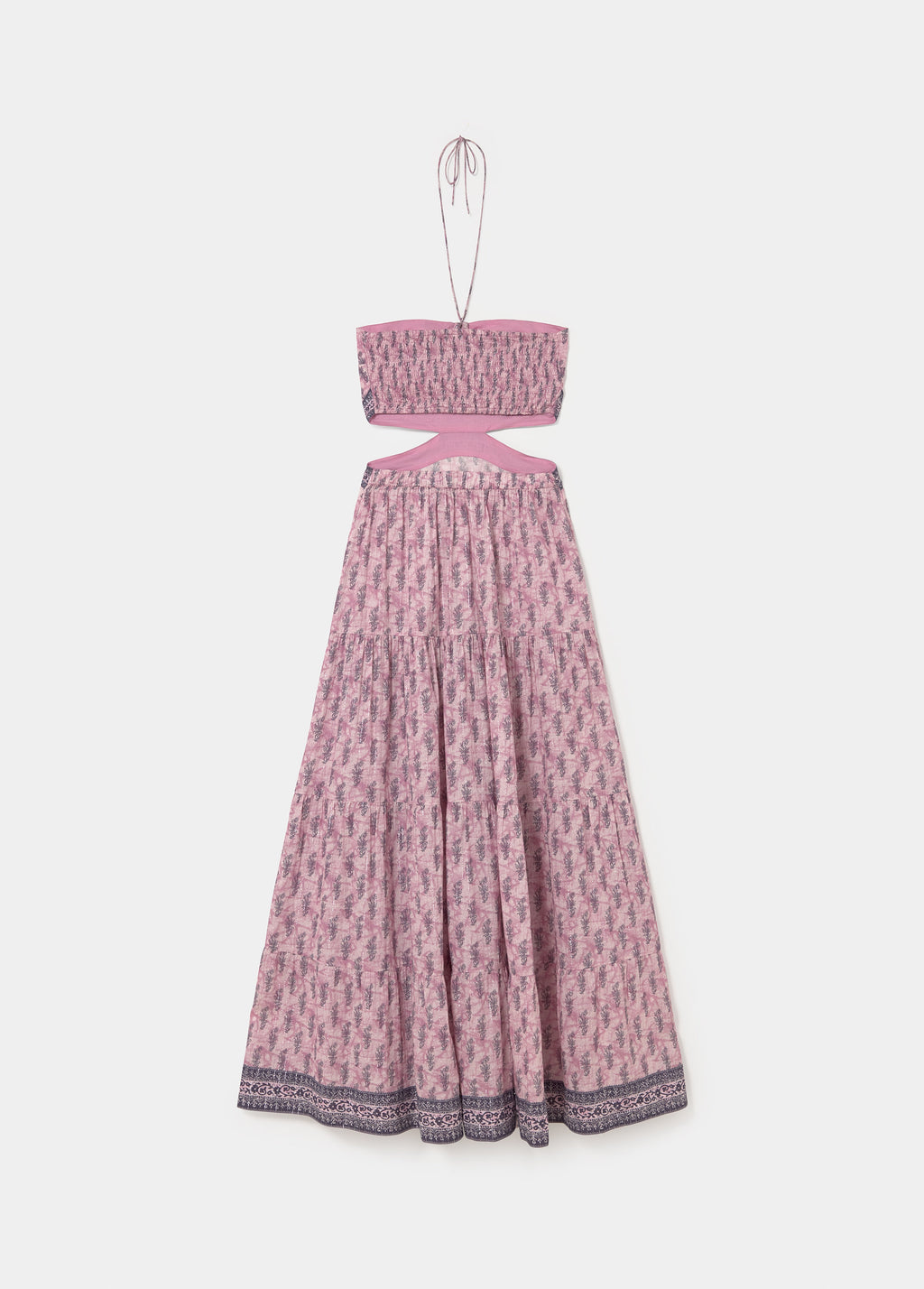 Robe longue découpes