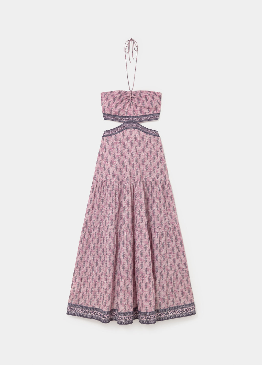 Robe longue découpes