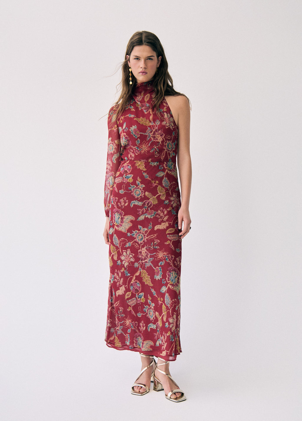 Lange jurk met print