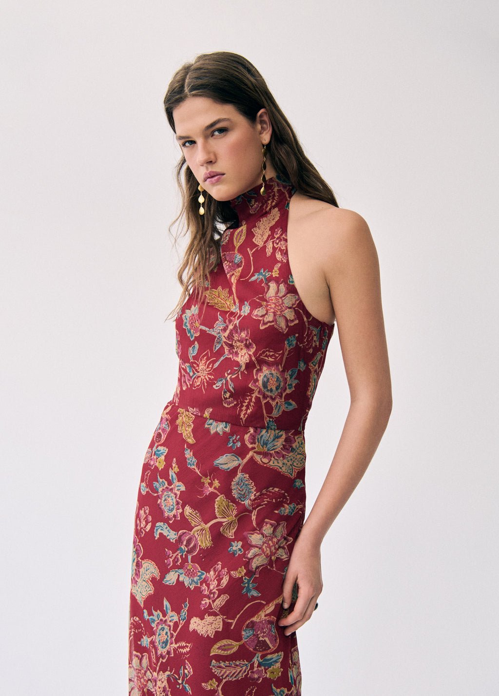 Lange jurk met print