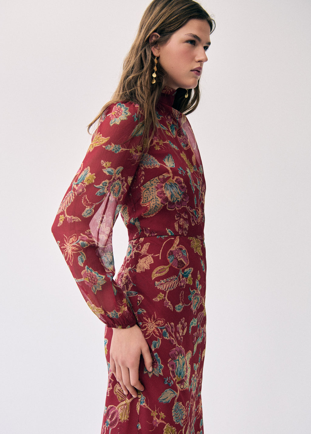 Lange jurk met print