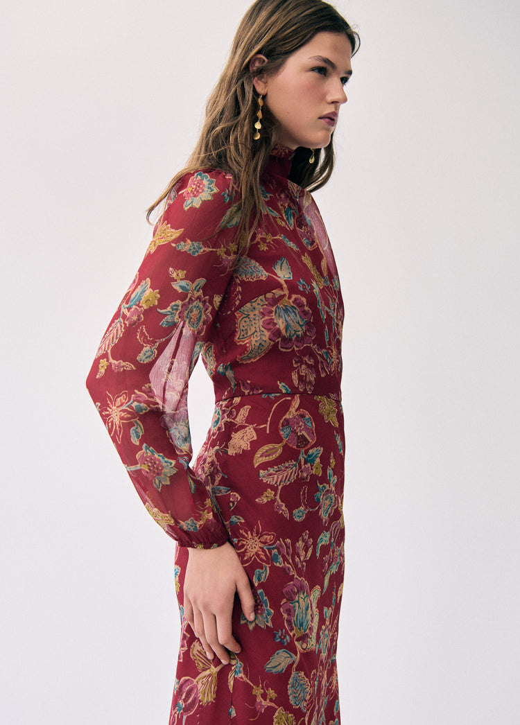 Lange jurk met print