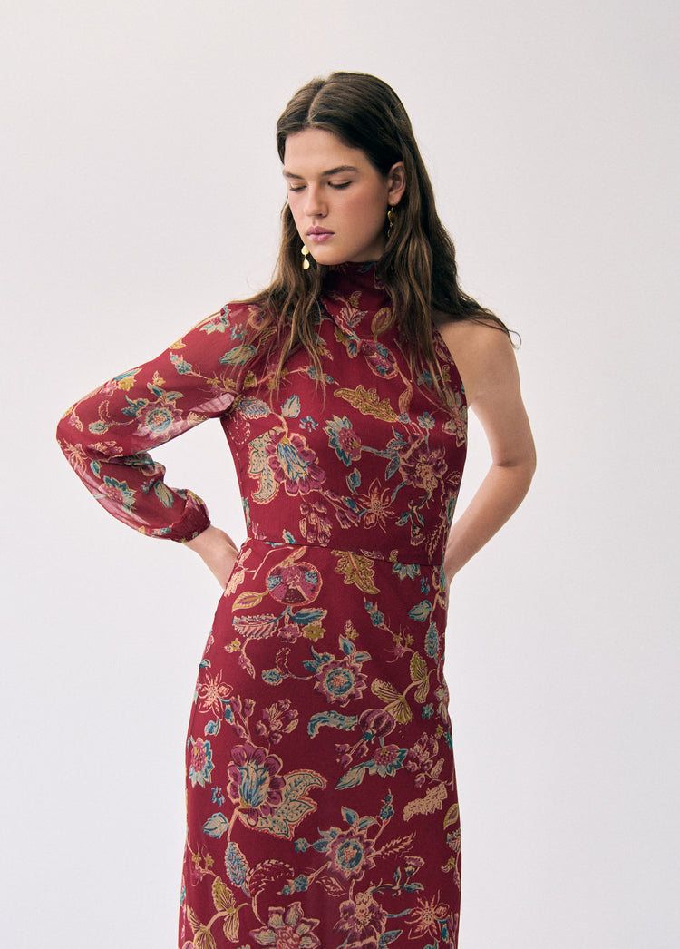 Lange jurk met print