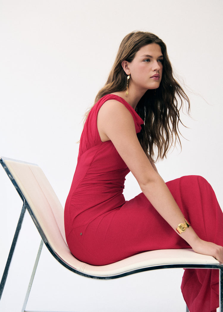 Long jacquard dress