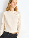 Blusa jacquard detalle botones